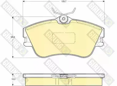 Комплект тормозных колодок, дисковый тормоз GIRLING купить