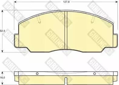 Комплект тормозных колодок, дисковый тормоз GIRLING купить