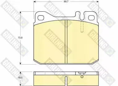 Комплект тормозных колодок, дисковый тормоз GIRLING купить