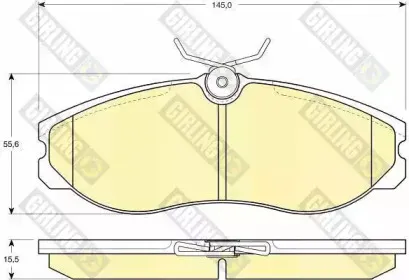 Комплект тормозных колодок, дисковый тормоз GIRLING купить