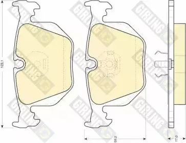 Комплект тормозных колодок, дисковый тормоз GIRLING купить