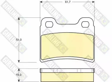 Комплект тормозных колодок, дисковый тормоз GIRLING купить