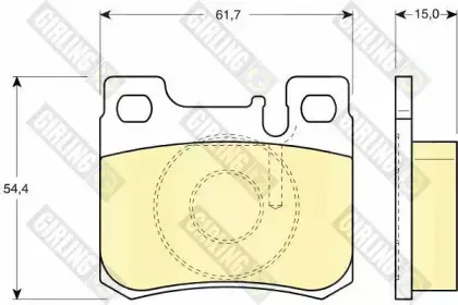 Комплект тормозных колодок, дисковый тормоз GIRLING купить