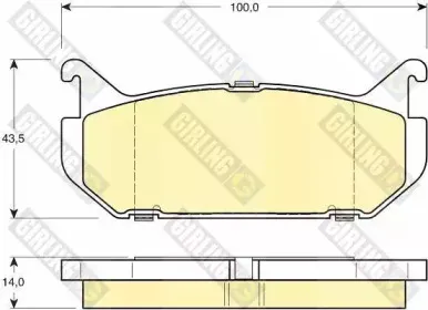 Комплект тормозных колодок, дисковый тормоз GIRLING купить