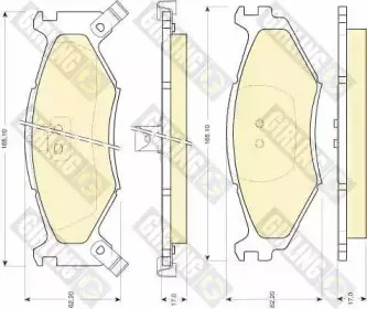 Комплект тормозных колодок, дисковый тормоз GIRLING купить