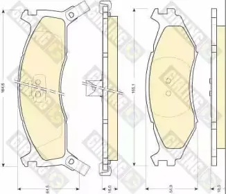 Комплект тормозных колодок, дисковый тормоз GIRLING купить