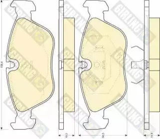 Комплект тормозных колодок, дисковый тормоз GIRLING купить