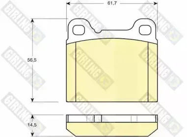 Комплект тормозных колодок, дисковый тормоз GIRLING купить