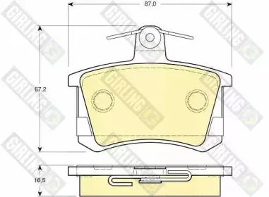 Комплект тормозных колодок, дисковый тормоз GIRLING купить