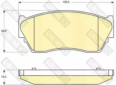 Комплект тормозных колодок, дисковый тормоз GIRLING купить