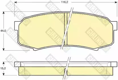 Комплект тормозных колодок, дисковый тормоз GIRLING купить