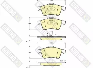Комплект тормозных колодок, дисковый тормоз GIRLING купить