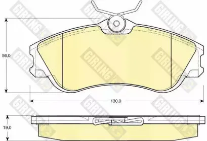 Комплект тормозных колодок, дисковый тормоз GIRLING купить