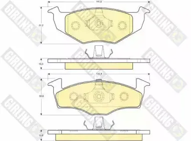Комплект тормозных колодок, дисковый тормоз GIRLING купить