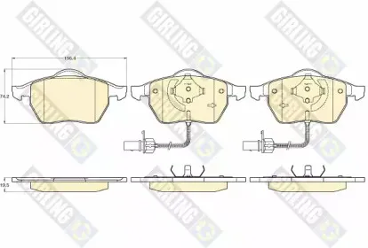Комплект тормозных колодок, дисковый тормоз GIRLING купить