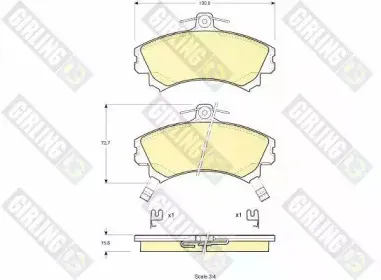 Комплект тормозных колодок, дисковый тормоз GIRLING купить