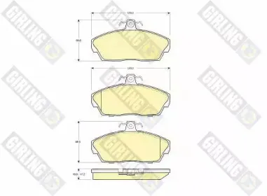 Комплект тормозных колодок, дисковый тормоз GIRLING купить