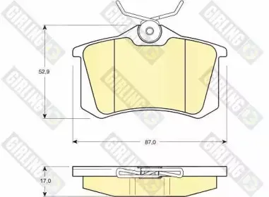 Комплект тормозных колодок, дисковый тормоз GIRLING купить