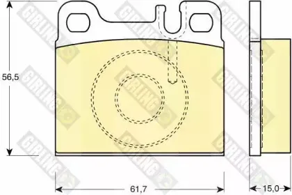 Комплект тормозных колодок, дисковый тормоз GIRLING купить