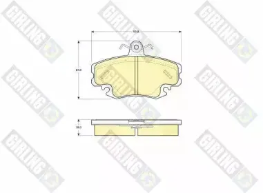 Комплект тормозных колодок, дисковый тормоз GIRLING купить