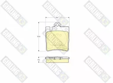 Комплект тормозных колодок, дисковый тормоз GIRLING купить