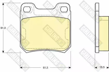 Комплект тормозных колодок, дисковый тормоз GIRLING купить