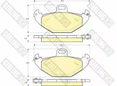 Комплект тормозных колодок, дисковый тормоз GIRLING купить