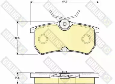 Комплект тормозных колодок, дисковый тормоз GIRLING купить