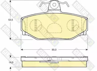 Комплект тормозных колодок, дисковый тормоз GIRLING купить
