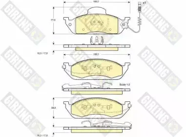 Комплект тормозных колодок, дисковый тормоз GIRLING купить