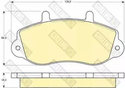 Комплект тормозных колодок, дисковый тормоз GIRLING купить