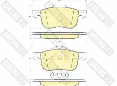 Комплект тормозных колодок, дисковый тормоз GIRLING купить