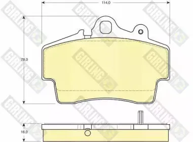 Комплект тормозных колодок, дисковый тормоз GIRLING купить