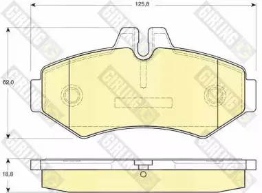 Комплект тормозных колодок, дисковый тормоз GIRLING купить