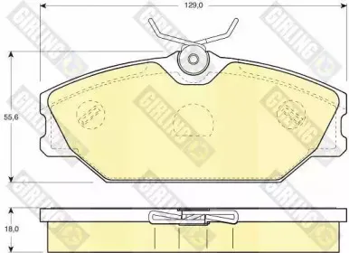 Комплект тормозных колодок, дисковый тормоз GIRLING купить