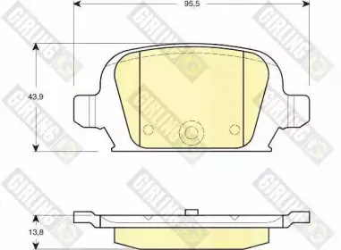 Комплект тормозных колодок, дисковый тормоз GIRLING купить