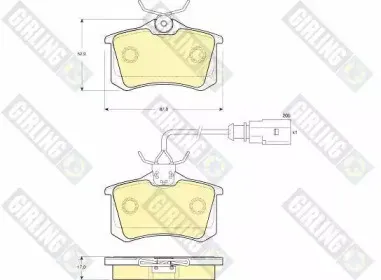 Комплект тормозных колодок, дисковый тормоз GIRLING купить