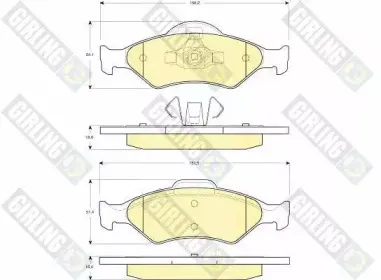 Комплект тормозных колодок, дисковый тормоз GIRLING купить