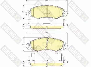 Комплект тормозных колодок, дисковый тормоз GIRLING купить