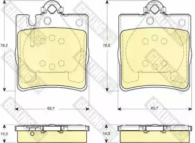 Комплект тормозных колодок, дисковый тормоз GIRLING купить
