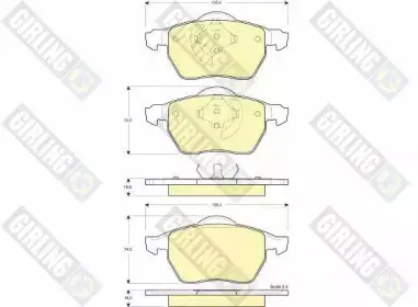 Комплект тормозных колодок, дисковый тормоз GIRLING купить