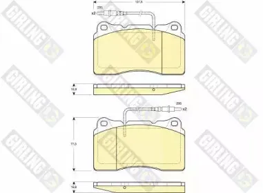 Комплект тормозных колодок, дисковый тормоз GIRLING купить
