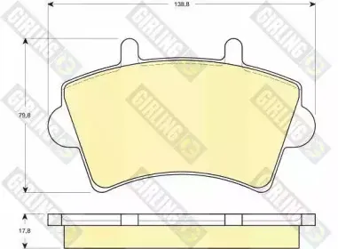 Комплект тормозных колодок, дисковый тормоз GIRLING купить