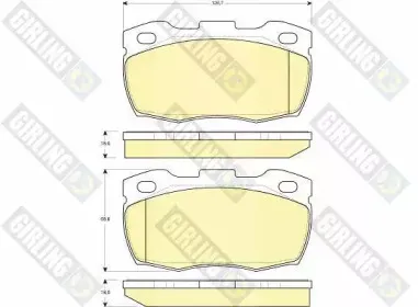 Комплект тормозных колодок, дисковый тормоз GIRLING купить