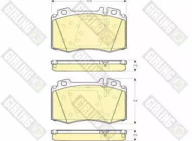 Комплект тормозных колодок, дисковый тормоз GIRLING купить