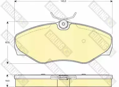 Комплект тормозных колодок, дисковый тормоз GIRLING купить