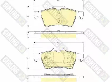 Комплект тормозных колодок, дисковый тормоз GIRLING купить