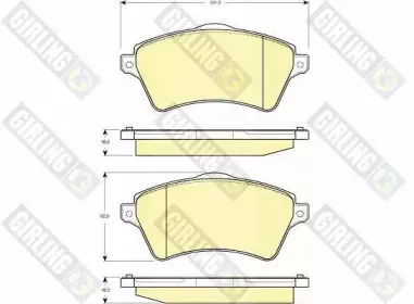 Комплект тормозных колодок, дисковый тормоз GIRLING купить