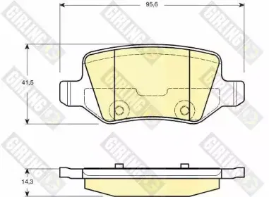 Комплект тормозных колодок, дисковый тормоз GIRLING купить