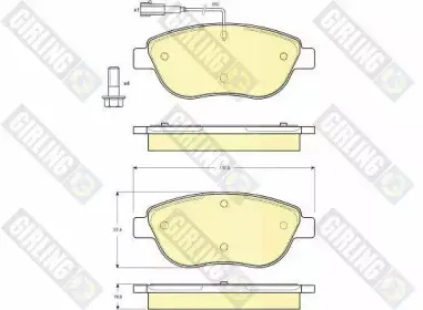 Комплект тормозных колодок, дисковый тормоз GIRLING купить